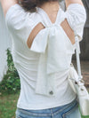French sleeve bijou tee