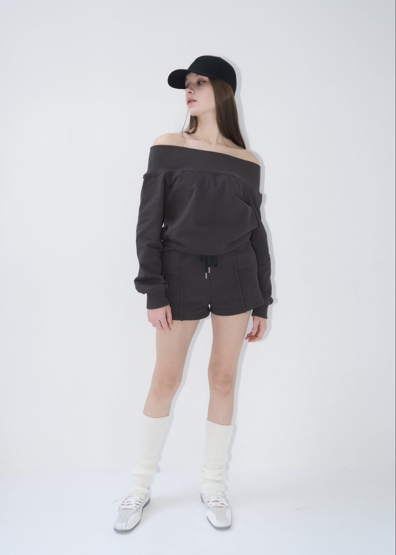 Off-shoulder sweat setup – YILON