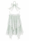LACE TRIM TIERED CAMI TOP