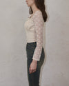 Flower lace blouse