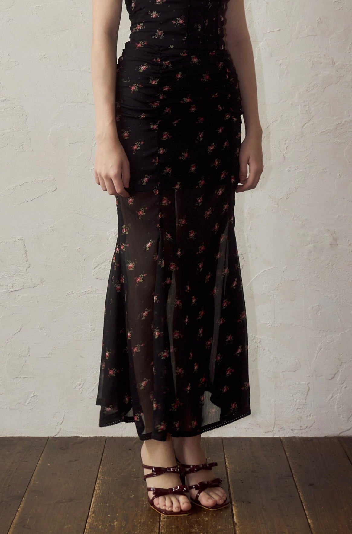 受注販売】Little flower chiffon skirt – YILON