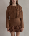 Crop suède jacket
