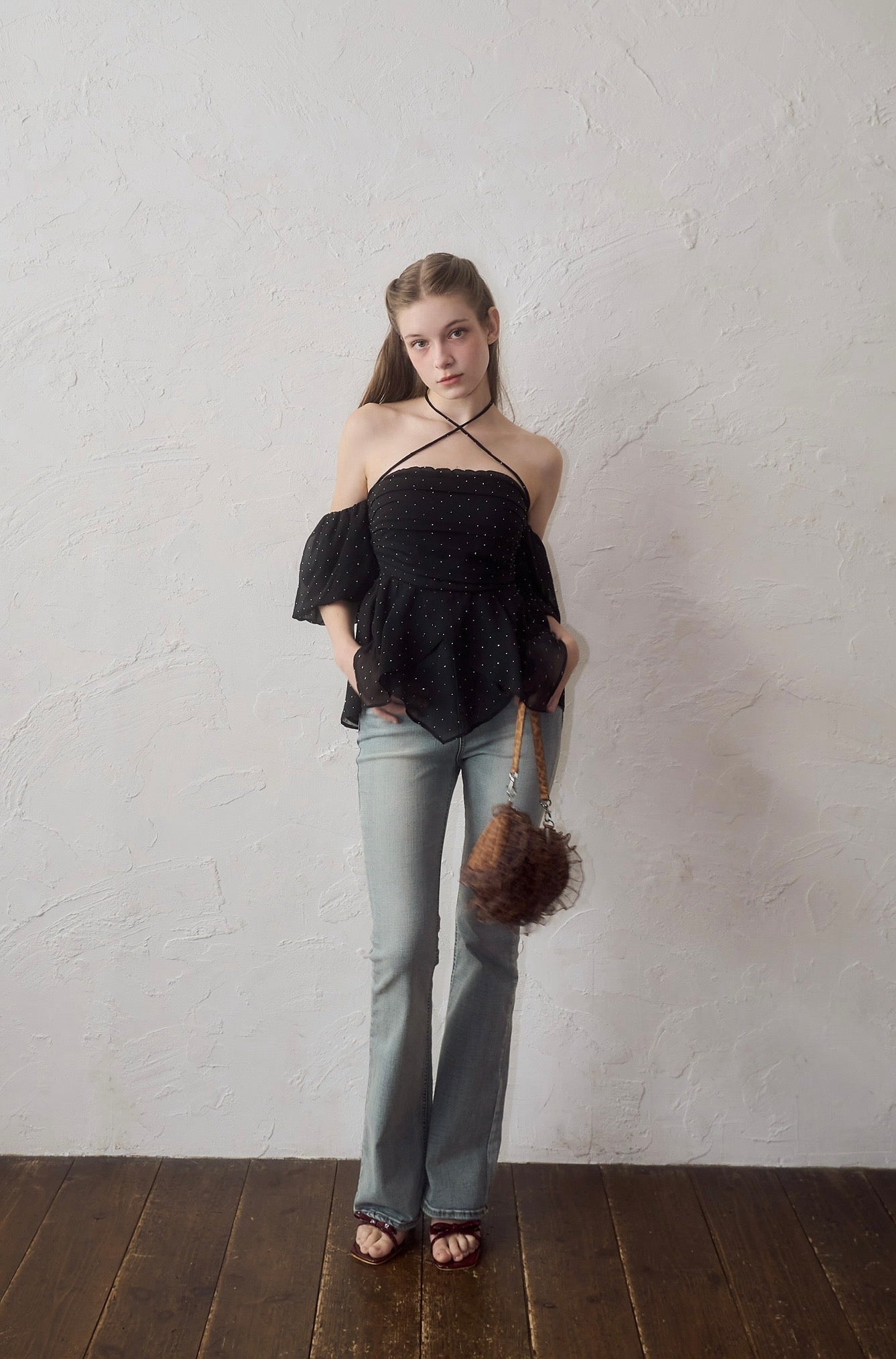 Bijou offshoulder blouse – YILON