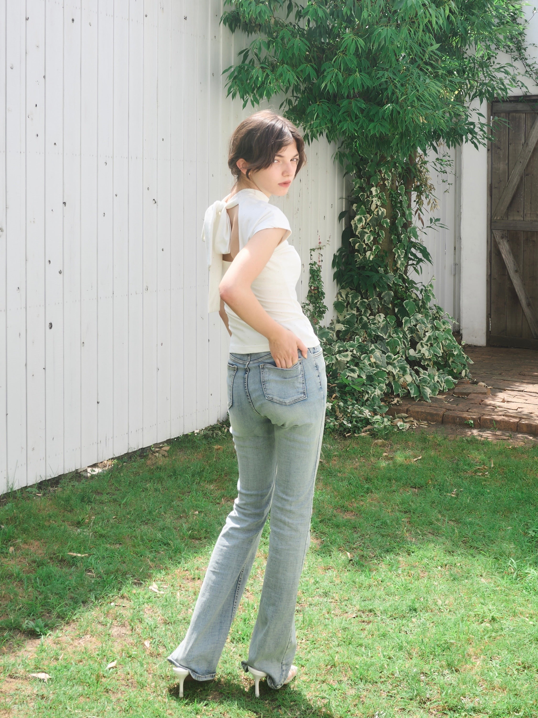 French sleeve bijou tee – YILON
