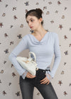 BACK RIBBON LACE TEE
