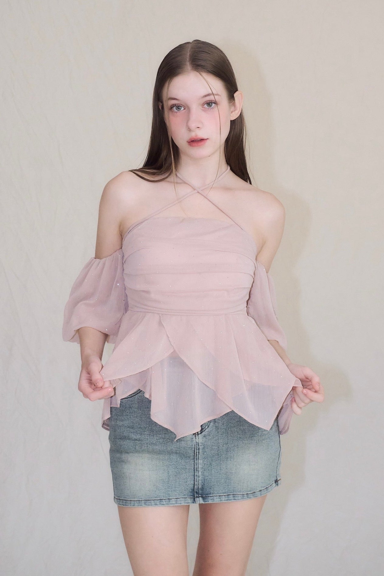 Bijou offshoulder blouse – YILON