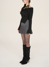 Strap belt long boots