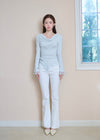 DRAPE LACE TEE