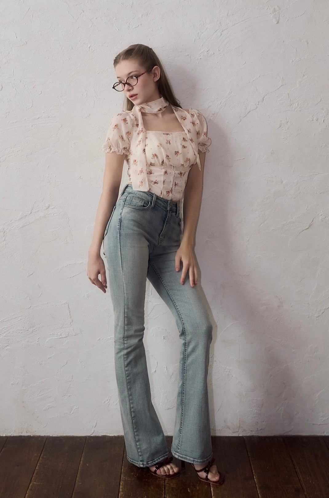 Little flower chiffon blouse – YILON