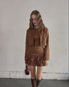Crop suède jacket