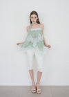 LACE TRIM TIERED CAMI TOP