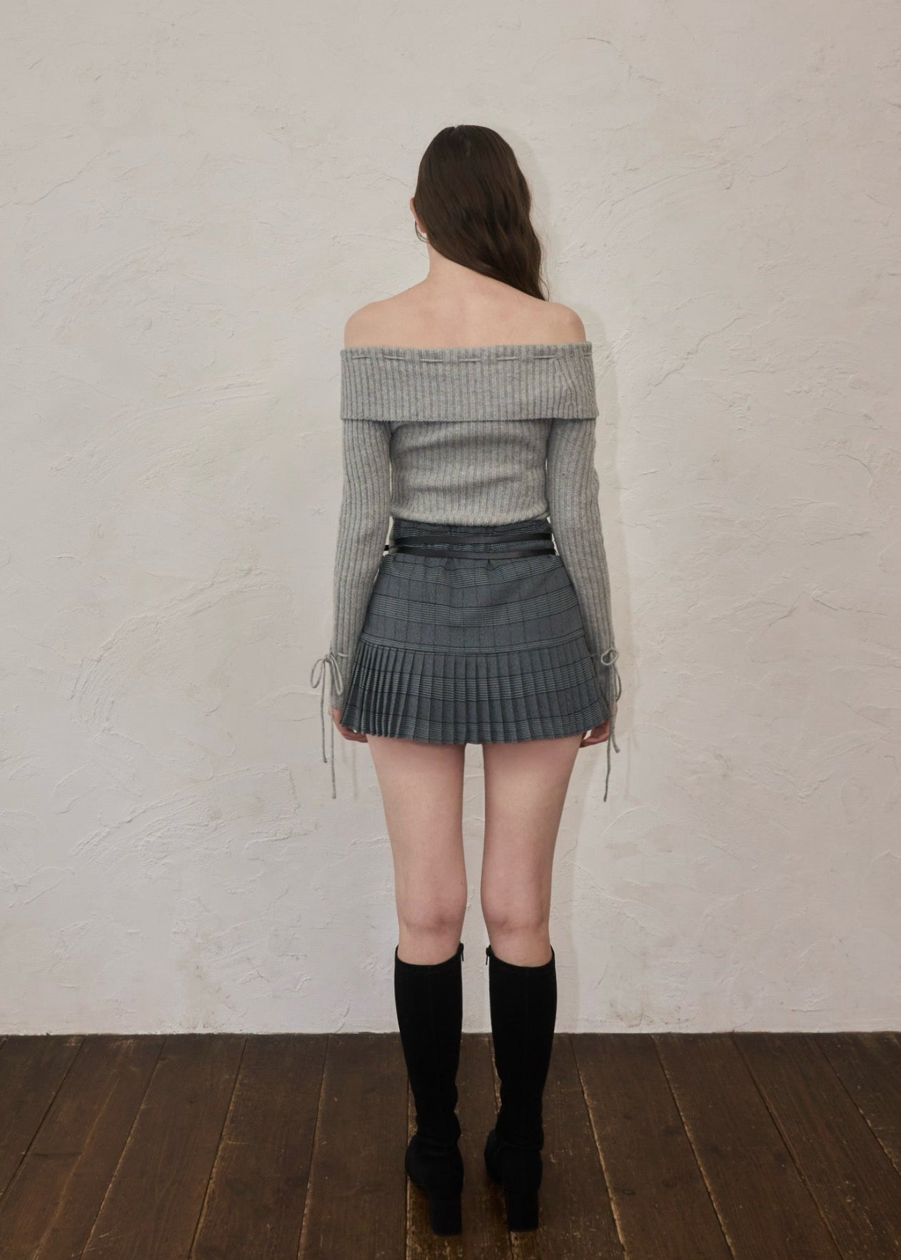 Belt check mini skirt – YILON Belt check mini skirt – YILON