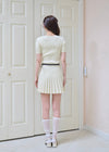 PLEATED KNIT OP