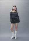 Off-shoulder sweat setup