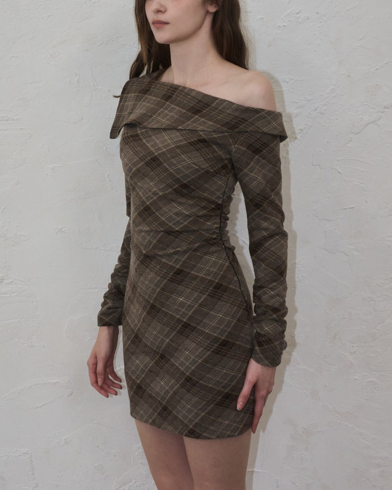 One-shoulder check mini op – YILON