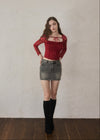 Flower lace blouse