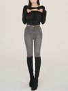 Slim fit long boots