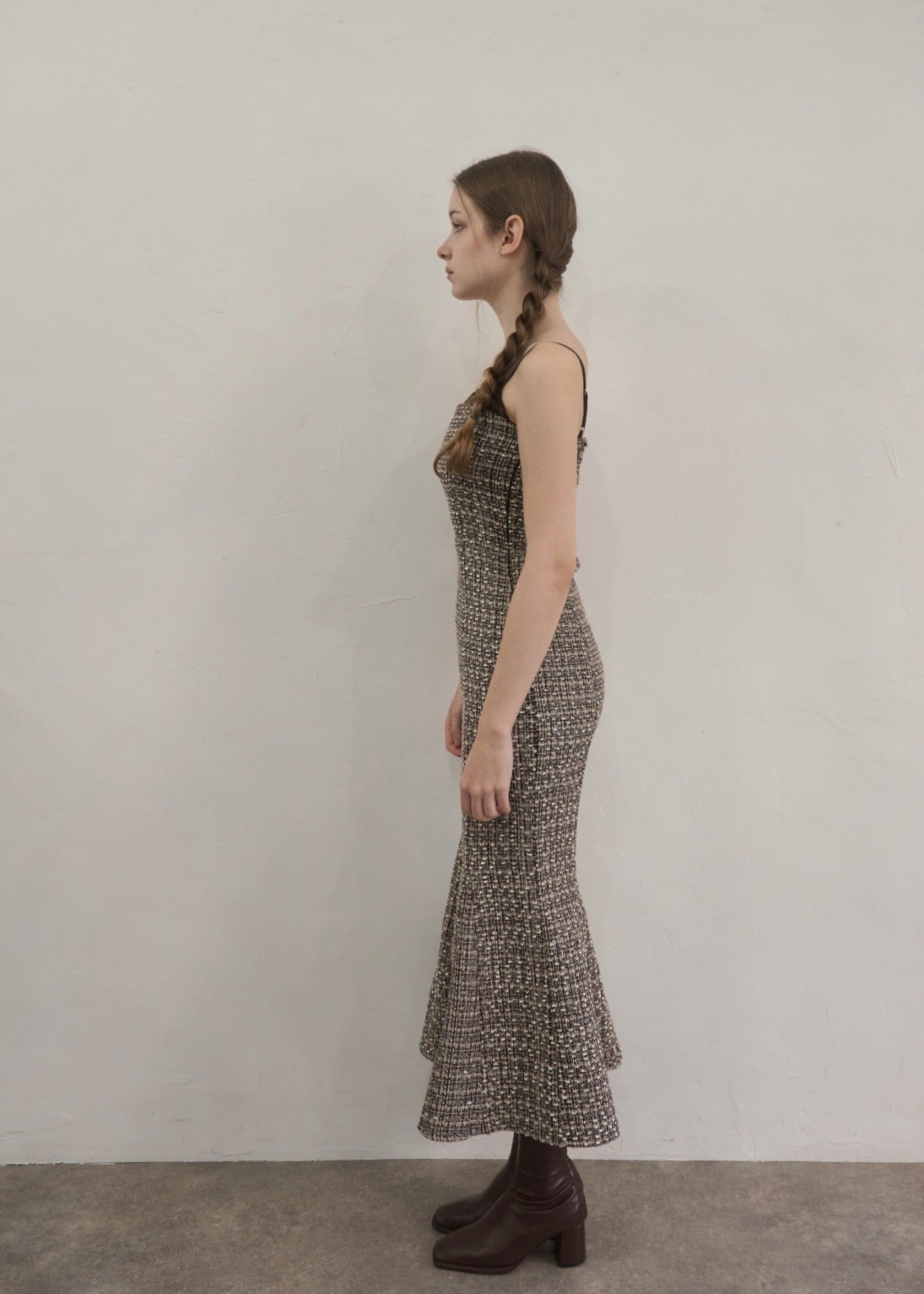 Tweed lace mermaid dress – YILON