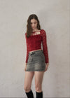 Flower lace blouse