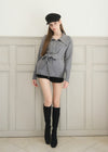 WAIST TIE KNIT JACKET