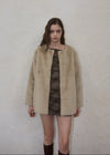 <予約商品>Waistmark eco fur coat