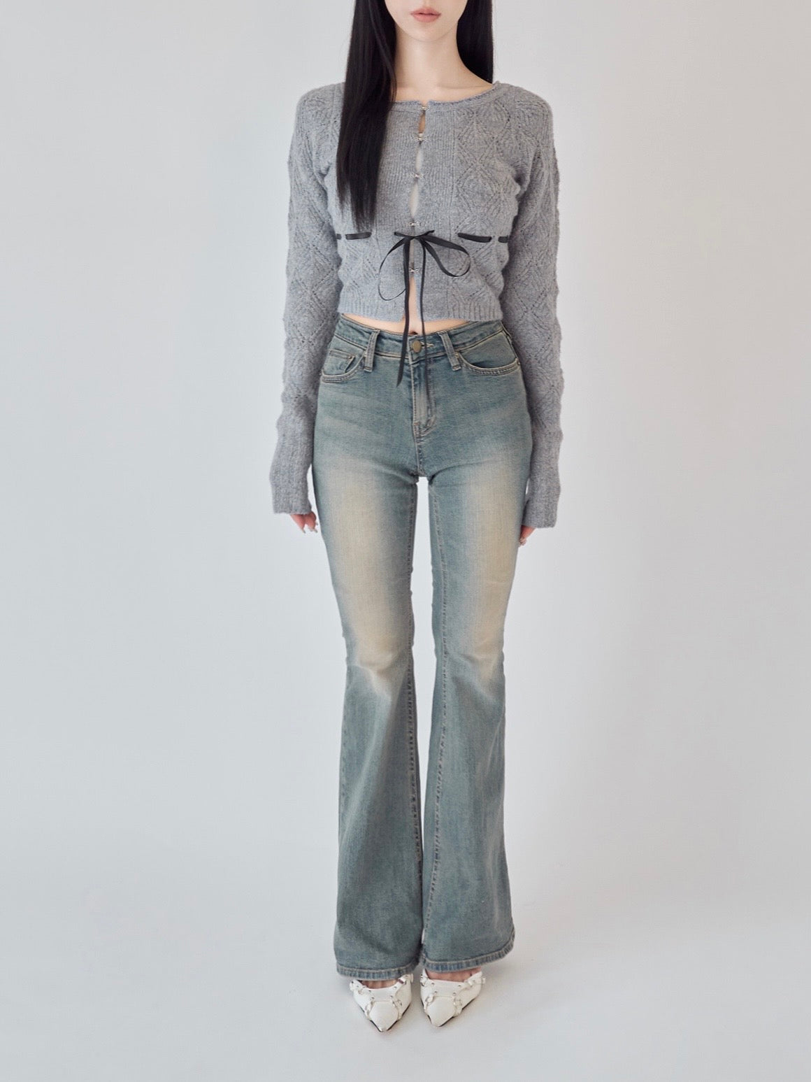 YILON JOLI FILLE CARDIGAN グレー カーディガン Joli Fille cardigan – YILON