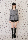 WAIST TIE KNIT JACKET