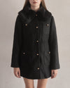 Fur collar classical coat