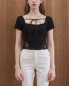 RIBBON LACE TEE
