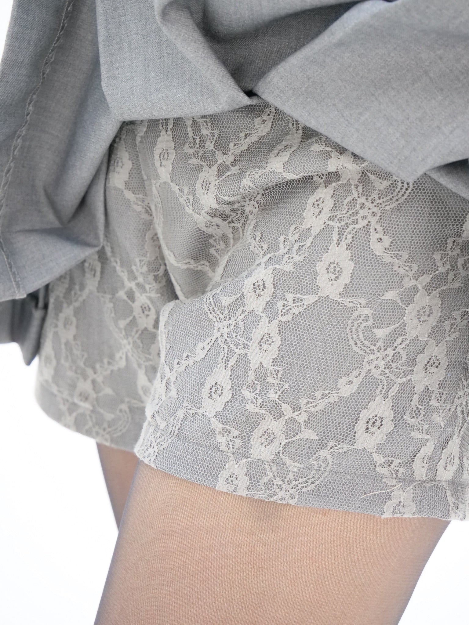 Lace pleats pants skirt – YILON