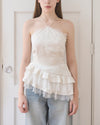 ASYMMETRIC HALTER NECK SATIN TOP