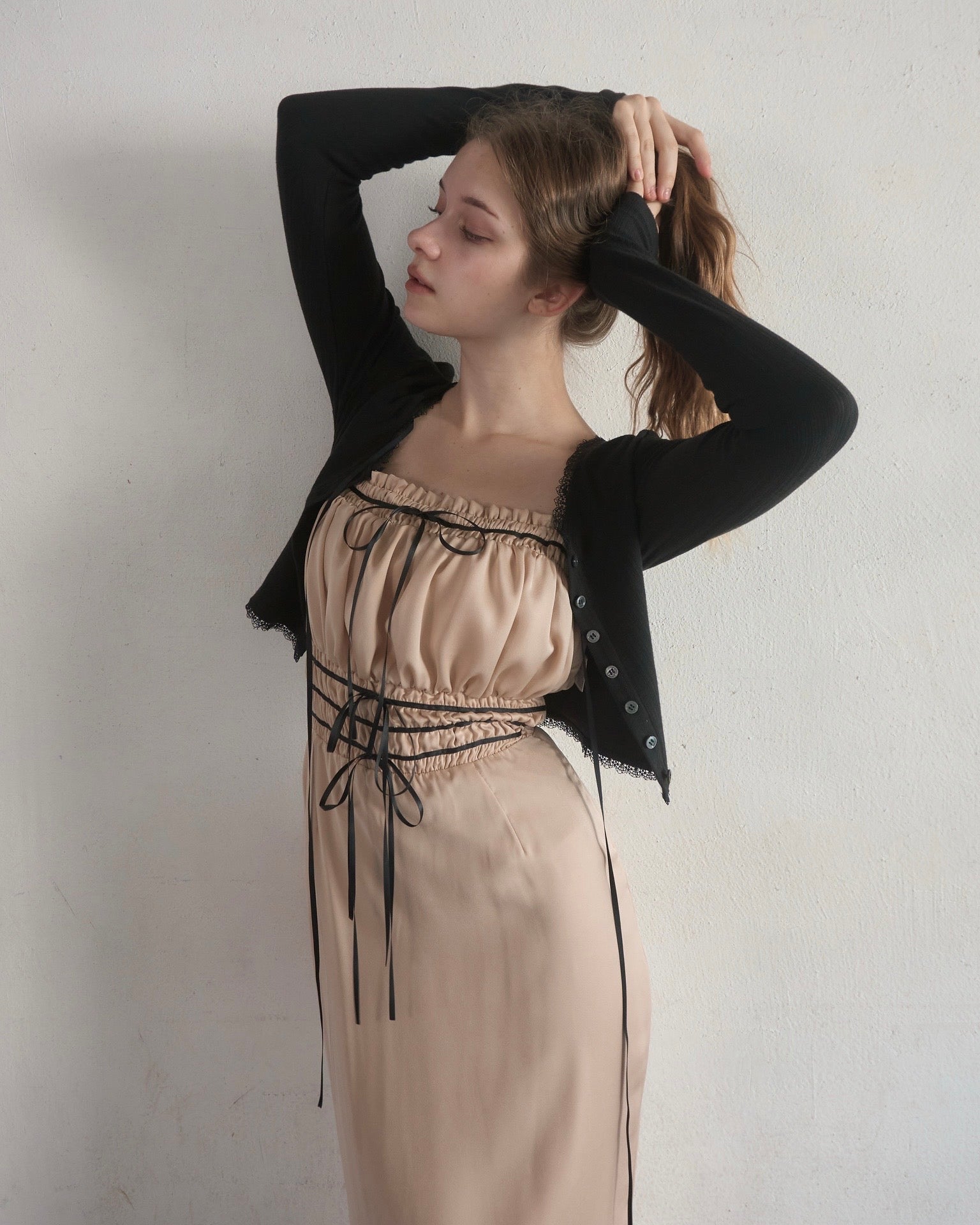 【最終値下げ】yilon TIERED MINI OP 即日発送 YILON TIERED MINI OP YILON イロン Tiered mini op IVORY