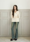 WAIST TIE KNIT JACKET
