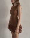 Cotton lace suède op