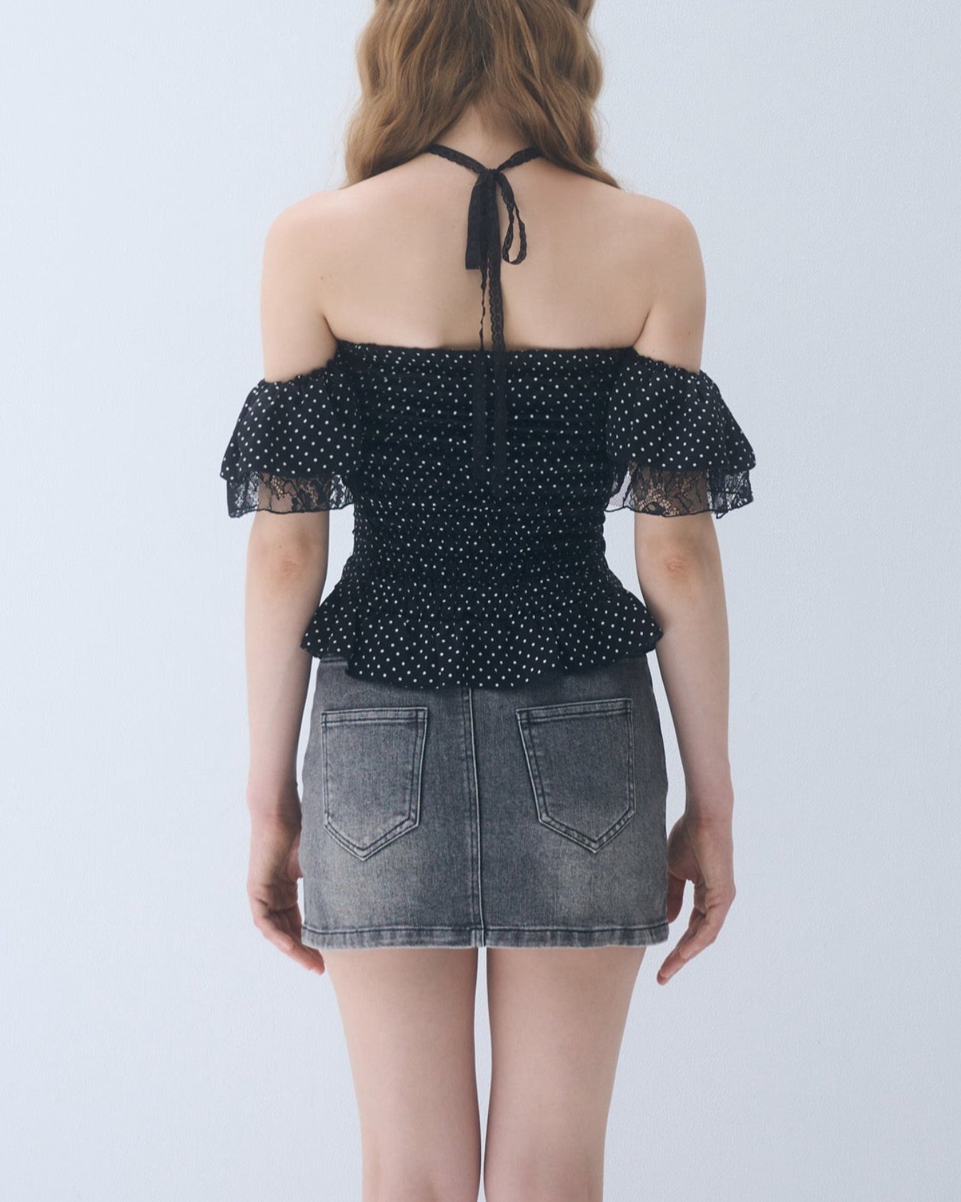 トップス yilon DOT FRILL BLOUSE Dot frill blouse – YILON