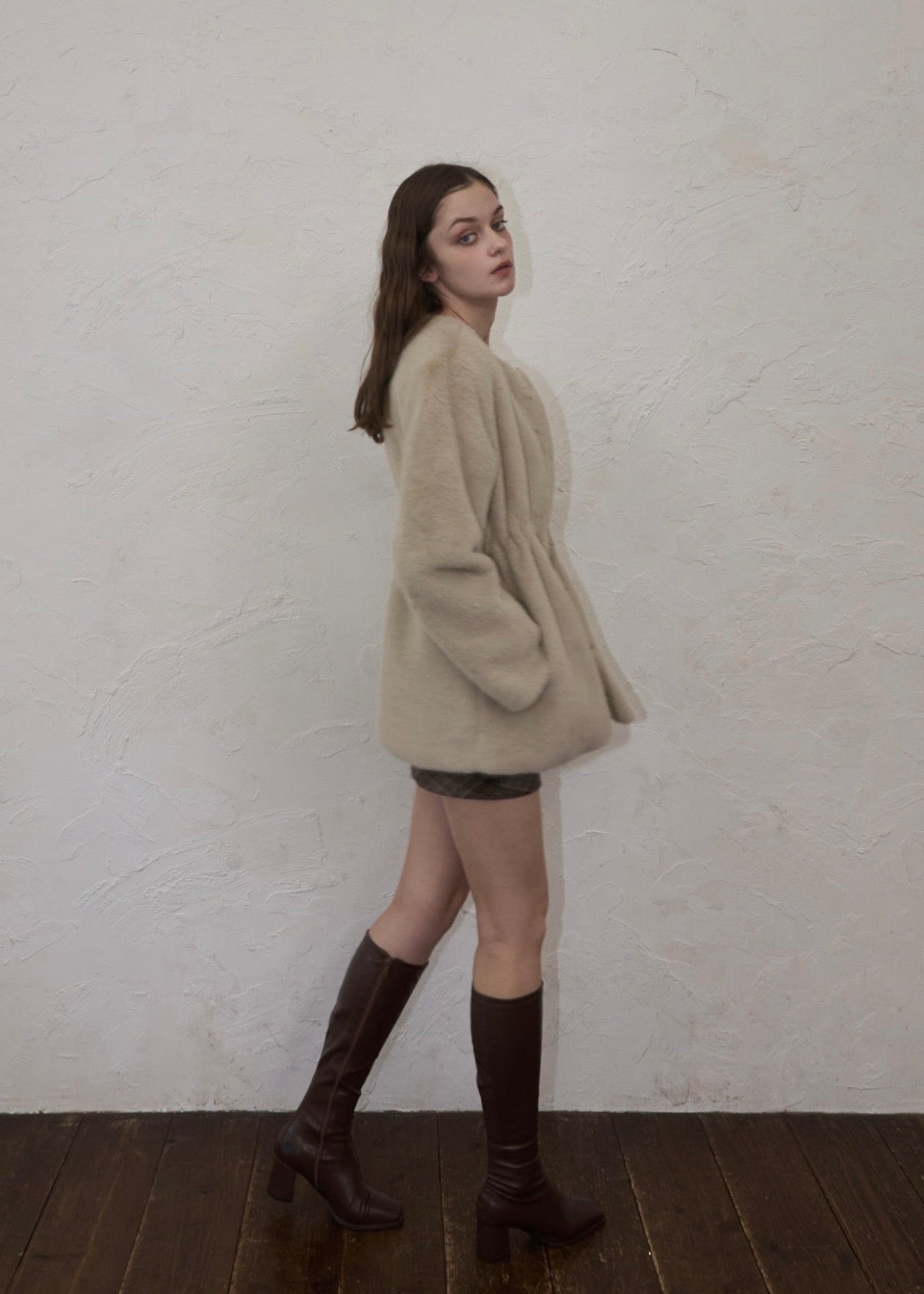 Waistmark eco fur coat – YILON