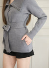 WAIST TIE KNIT JACKET