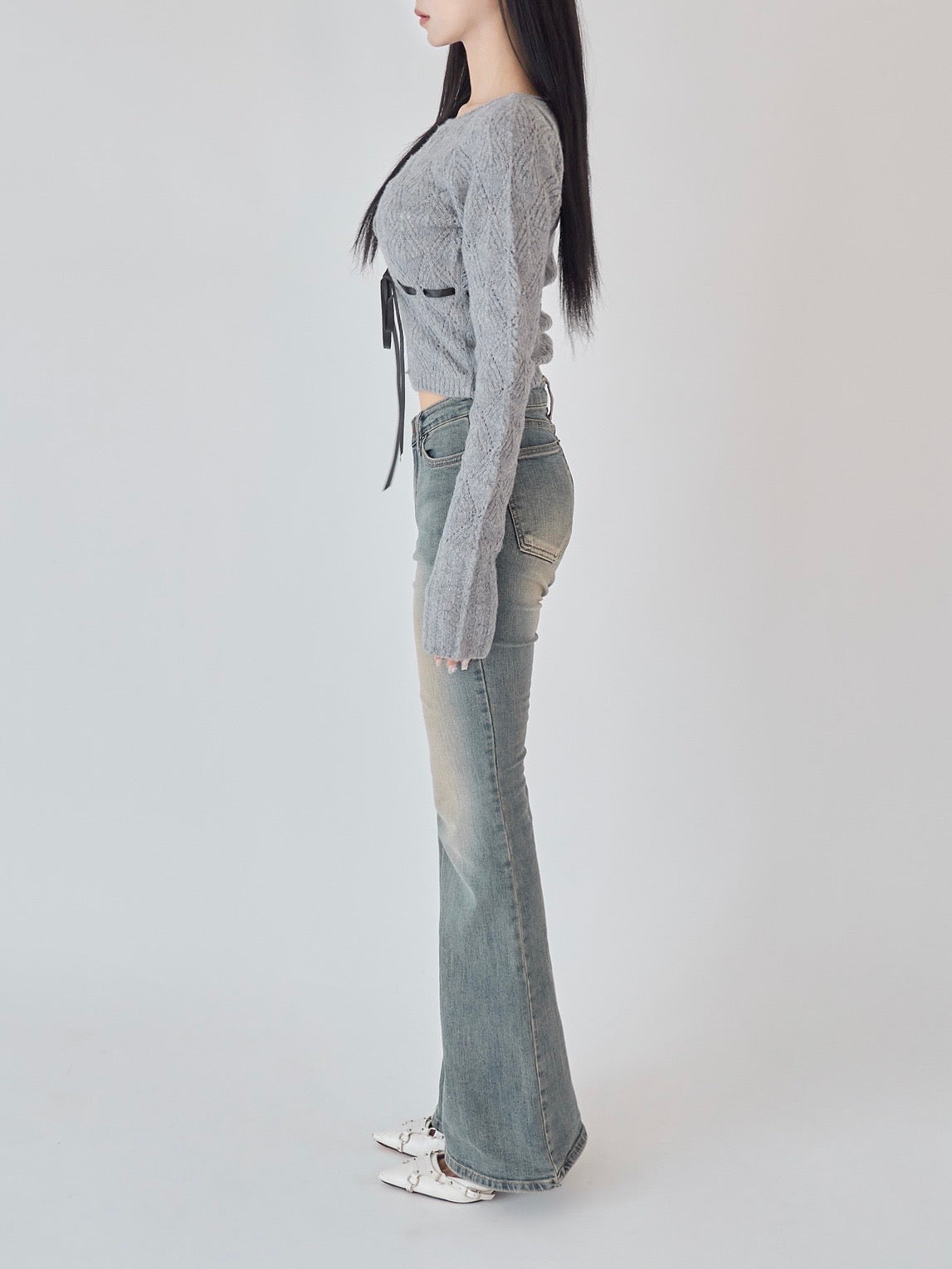 YILON JOLI FILLE CARDIGAN グレー カーディガン Joli Fille cardigan – YILON