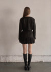 Crop suède jacket