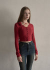 Rose ribbon cardigan