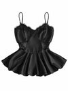 BALLOON LACE CAMI TOP