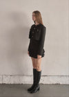 Crop suède jacket