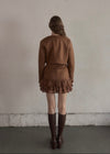 Crop suède jacket