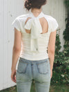 French sleeve bijou tee