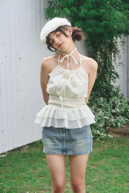 French rose blouse