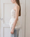ASYMMETRIC HALTER NECK SATIN TOP
