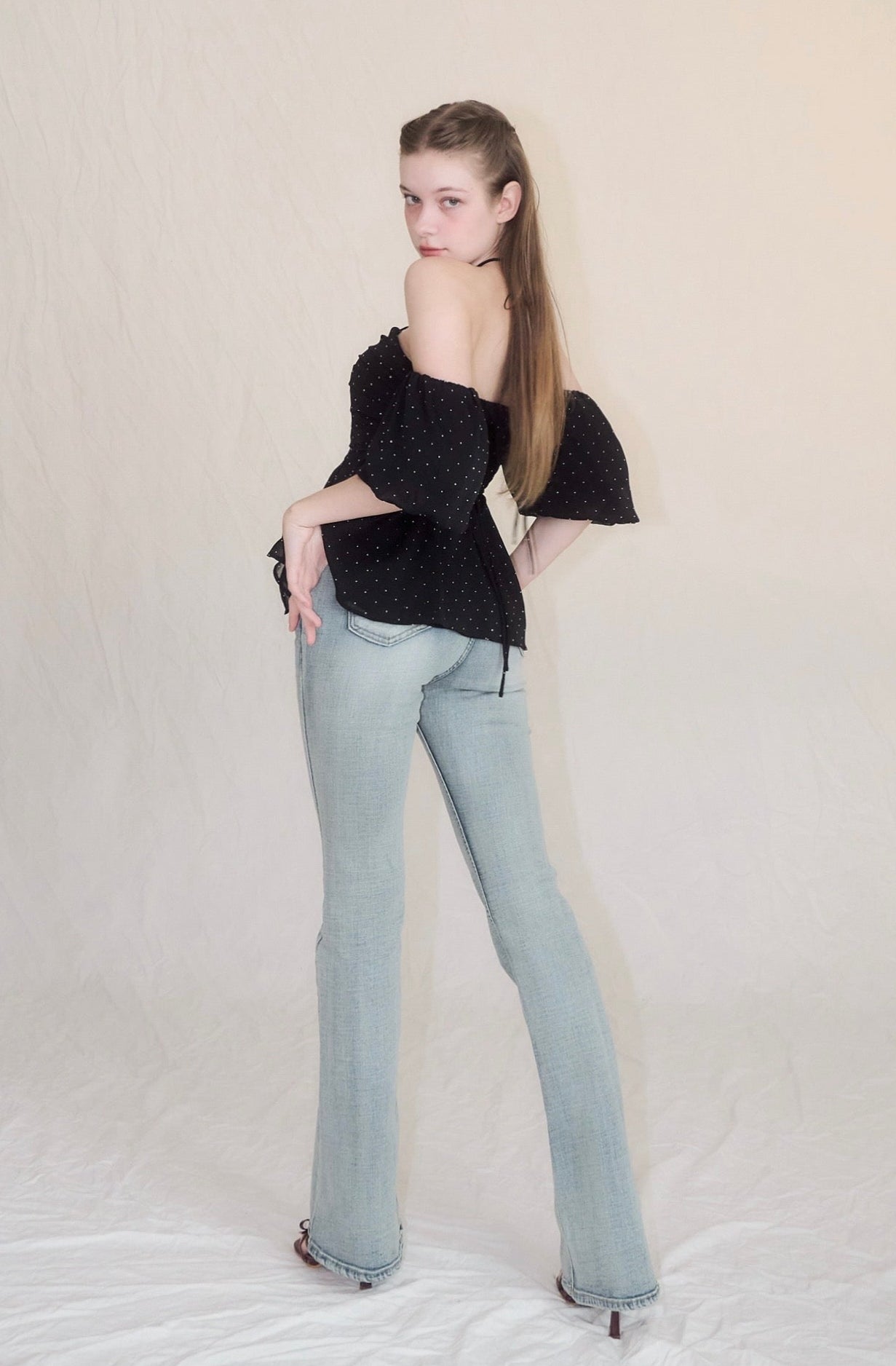 パンツ yilon SEMI FLARE DENIM Semi flare denim – YILON