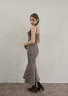 Tweed lace mermaid dress
