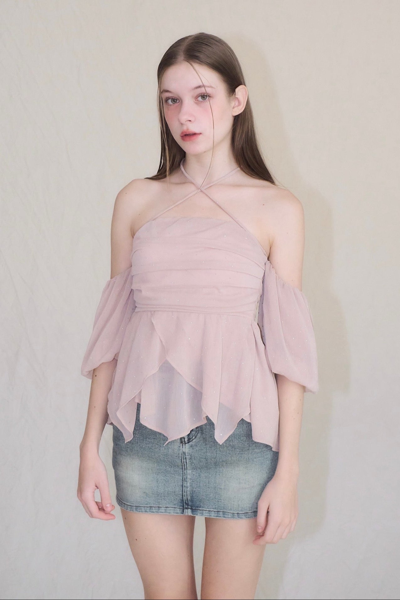 トップス yilon BIJOU OFFSHOULDER BLOUSE Bijou offshoulder blouse – YILON