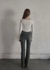 Full lace ribbon tee